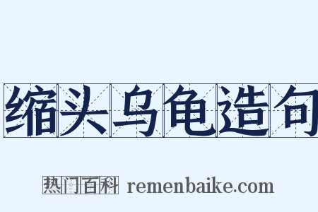 缩头乌龟造句是什么意思的图片